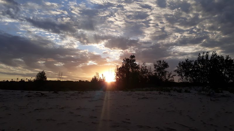sunset mozambique